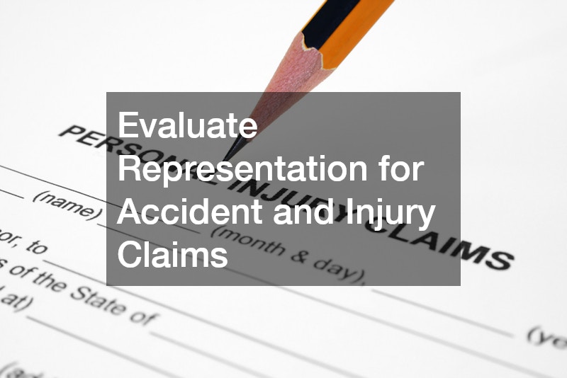 Evaluate Representation for Accident and Injury Claims